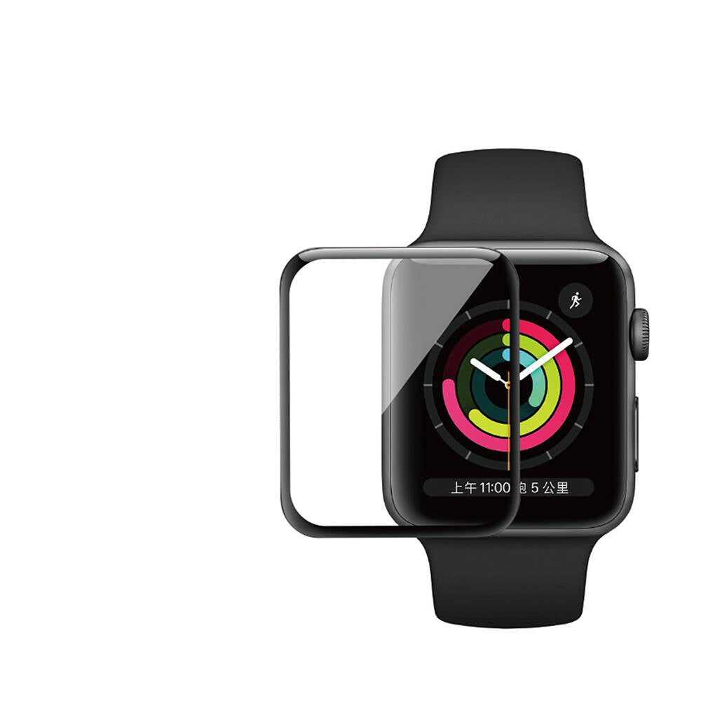 Wiwu Wi-JD105 Apple Watch 7 41mm Easy Install PMMA Pet Ekran Koruyucu + Kolay Uygulama Aparatı Wiwu Wi-JD105 Apple Watch 7 41mm Easy Install PMMA Pet Ekran Koruyucu + Kolay Uygulama Aparatı